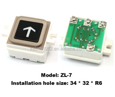 China elevator push button switch, elevator push button panel parts, push button for Toshiba ZL-7 ZL-7 elevator for sale