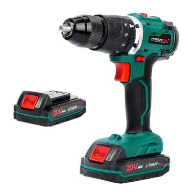 China Yes POSENPRO 20V Brushless Cordless Drill with Two Batteries for sale