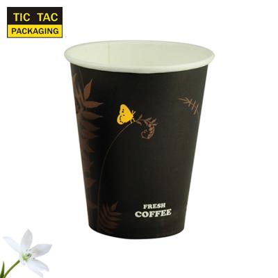 China 12oz Disposable Disposable Vending Machine Single Wall Paper Coffee Cups for sale