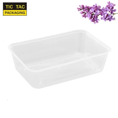 China Microwavable Clear Food Safe Disposable Plastic Fruit Rectangular Container With Lid for sale