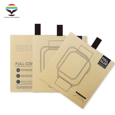 China Direct Sales Recyclable Kraft Paper Watch Film Wrapping Paper Border Cardboard Box for sale