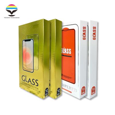 China Recyclable High Quality Clear Glass Screen Toughened Film Packaging Protector Tempered Glass 10 Pieces for sale