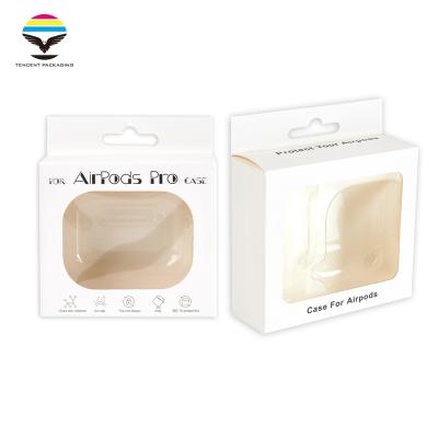 China Factory Direct Sales Plastic Earphone Packaging Box Recyclable Wireless Earphone Sleeve White Plastic Earphone Box for sale