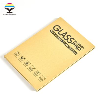 China Recyclable Wrapping Paper Phone Tempered Film Packaging Box Screen Protector Packing Box PRO for sale