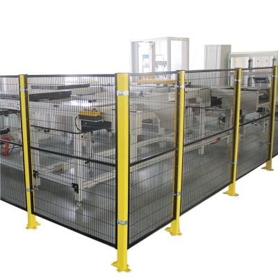 China Easily Assembled Automatic Barrier Security Wire Mesh Guard Machine Steel Fence Panel zu verkaufen