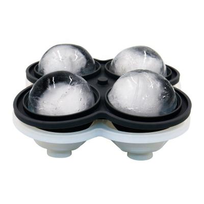 China Best Viable Selling Large Silicone Ice Cube Tray Big Ice Ball With Lid For Whiskey for sale