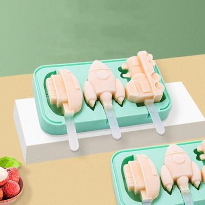 China Sustainable Sea Land And Air Ice Cream Mold Silicone Popsicle Mold With Kids Food Grade for sale