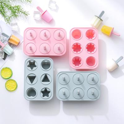 China 100% Viable Food Grade Silicone Popsicle Mold BPA Free Ice Lolly Silicone Popsicle Ice Cream Molds for sale