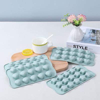 China Viable Wholesale DIY Silicone Candy Chocolate Mold Heart Shaped Chocolate Mold With High Quality for sale