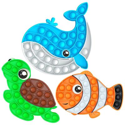 China Children's toys push bubble wiggle toys silicone compression autism sensory concern educational jumping toys for sale