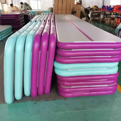 China Free Shipping Inflatable Air Track Mat 3m 4m 5m Gymnastics Airtrack KC Pump for Fitness Exercise en venta