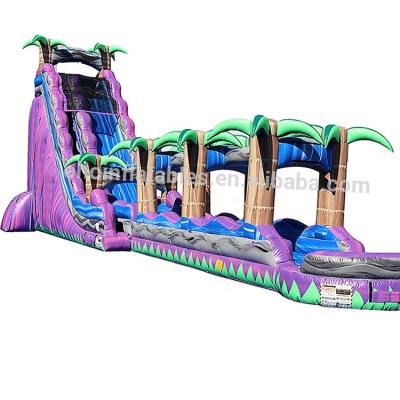 Китай OHO Adult Size Inflatable Water Slide For Rental OH6-218 0.55mm Plato PVC tarpaulin продается