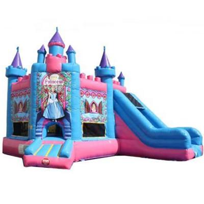 China OHO Guangzhou Commercial Princess Inflatable Castle Jumping Bouncer Slide Combo for Kids for sale