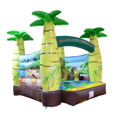 China Dinosaur Inflatable Jumping Bounce House Castle 0.55mm PVC tarpaulin OH5-105-2 for sale