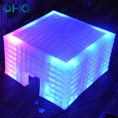 Chine OHO Hot Sell Inflatable Tent with LED for Event Party Outdoor PVC Oxford Material Customized Large Tents Price à vendre