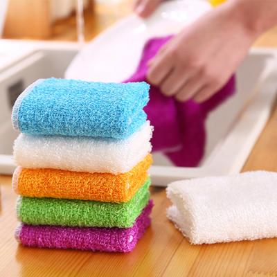 China Viable Multifunctional Bamboo Cleaning Cloths Cleaning Towels Cloth Reusable Washable Cloth For Kitchen for sale