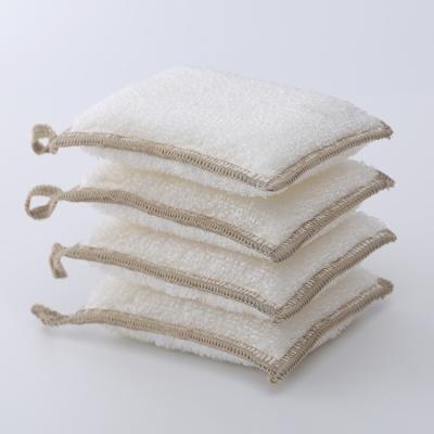 China Sustainable Dish Sponge Zero Waste Dish Wash Scrub Pad Sponge Scrub Kitchen Towels Sponge Dish for sale