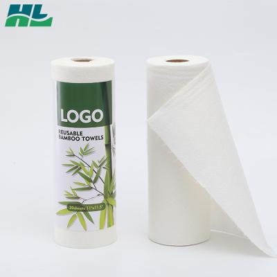 China Best Viable Selling Kitchen Cleaning Towel Super Absorbent Bamboo Kitchen Towel Paper Towel Jumbo Roll for sale