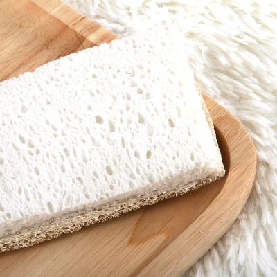 China Sustainable Cleaning Scrub Natural Cellulose Sponge Non-Scratch Kitchen Cellulose Tableware Sponge Wood Pulp and Cotton. 6.5*10.5cm 100pcs for sale