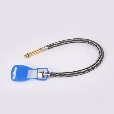 China Stainless Steel Nylon Braided Flexible Single Head IRON/SS/Brass Hose Braided Hose for sale