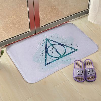 China Black Scandinavian Style Harry Potter Floor Mat Amazon Blast Household Mat Floormat Bathroom Rug Washable for sale