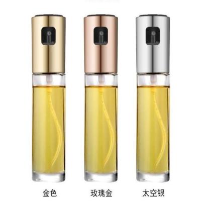 China Stocked Glass Drops Dispenser Leakproof Pump Jar Olive Oil Vinegar Sprayer Bottle BBQ Kitchen Tool for sale