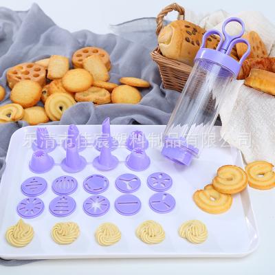 China Laminate 8 gun 10 flower tip Flower-making tool viable cake biscuit machine fa qiang pao cream biscuit machine for sale