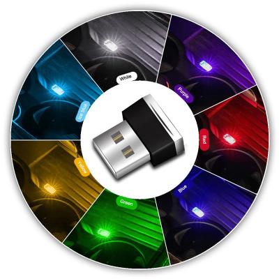 China Plug-and-Play Automobile Mini LED Car Decor Lamp Emergency Light PC Car Accessories USB Light Auto Interior Atmosphere Light for sale