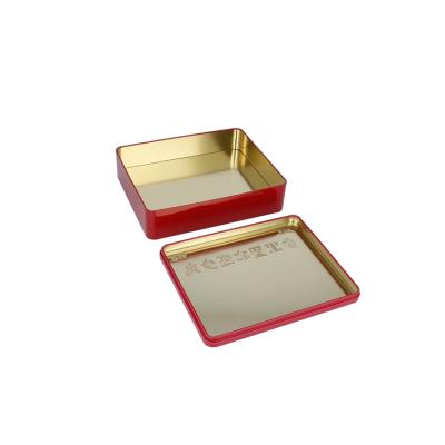 China Recyclable Rectangular Package Tin Box For Health Products for sale