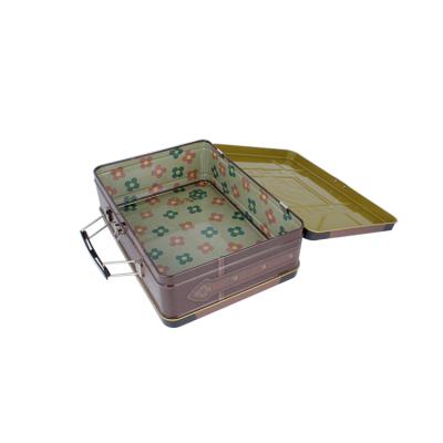 China Recycled Materials Custom Decorative Lunch Tin Box for sale