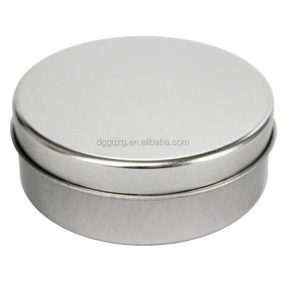 China Round Round Pack Tin Manufacturers Sales Small Tin Containers For Candle Tinplate Metal Gold CMYK Or PMS Outside for sale