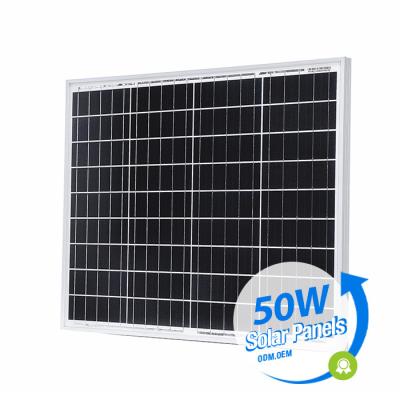 China Home Solar Power Panel 50w 610mm [24.02in.] x510mm [20.08in.] x30mm [1.18in. Usage Power Sun De.] for sale