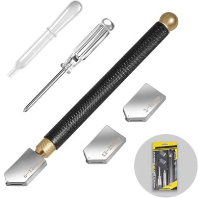 China Chinese factory price of cut glass supplier diamond metal handle glass cutter tool kit selling on Amazon for sale