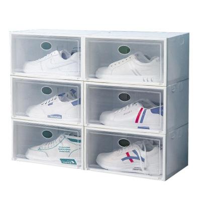 China Stackable Clear Plastic Viable Sneaker Organizer, Clear Plastic Display Shoe Storage Racks Organizerfor For Home for sale