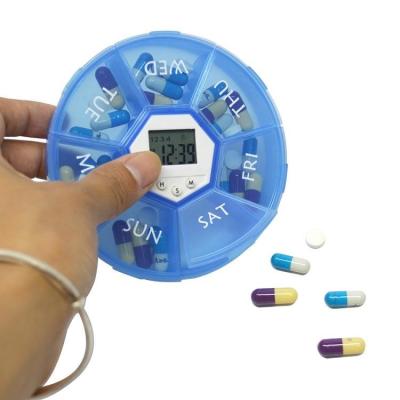 China Sealing and Dustproof Electronic Pill 7 Day Reminder Box, Portable Digital Travel Alarm Timer, Medication Reminder Storage Box for sale