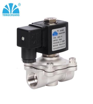 China DC24V ac220v water brass air gas solenoid valve for sale