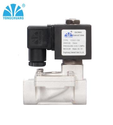 China Brass or 24v 12v Stainless Steel Diaphragm Brake SS 2 Port Solenoid Valve for sale