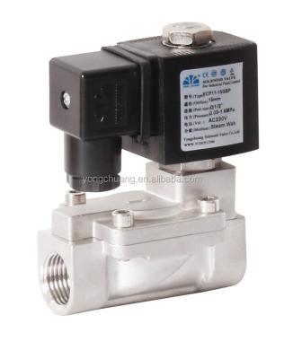 China YONGCHUANG YCP11 Steam CE Approved Diaphragm PTFE Air Pilot Operated Solenoid Valve 24v For Steam Boiler for sale