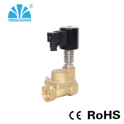 China YCPG11high steam temperature hot oil stainless steel pisto brass solenoid valve ac220v for sale