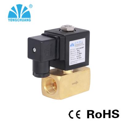 China 3D YONGCHUANG YCE11 Series Stainless Steel 1/2 Inch 15mm Steam Direct Acting Brass Solenoid Valve for sale