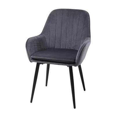 China ISO9001 Noordse grijze fluwelen eetkamerstoelen Luxe restaurant eetkamerstoelen 5,4 kg Te koop