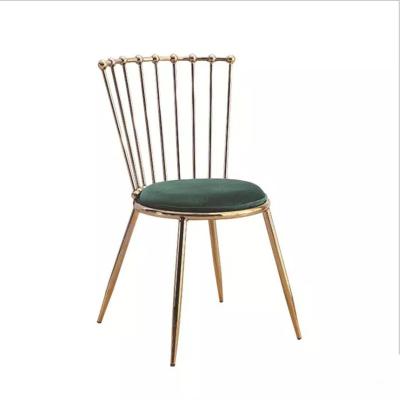 China Coffee Shop Furniture Gilded Chairs Waterproofing Plated Windsor Dining Chair for sale