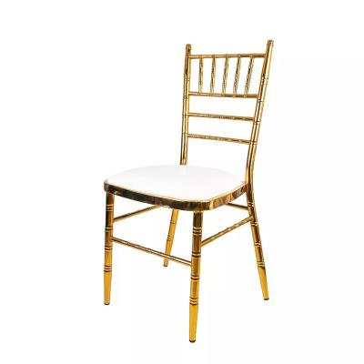 China Elegante metalen frame zachte horeca goud vergulde stoelen krasbestendig Te koop