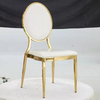 China Curved Back Iron Plated Leg Gilded Chairs Multiple Function For Home for sale