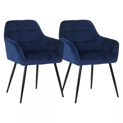 China ISO9001 Velvet Fabric Seat Nordic Dining Chairs OEM ODM verfügbar zu verkaufen