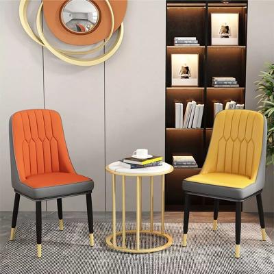 China Minimalist Padded Restaurant Chairs Metal Makeup Chair Abrasion Resistance for sale