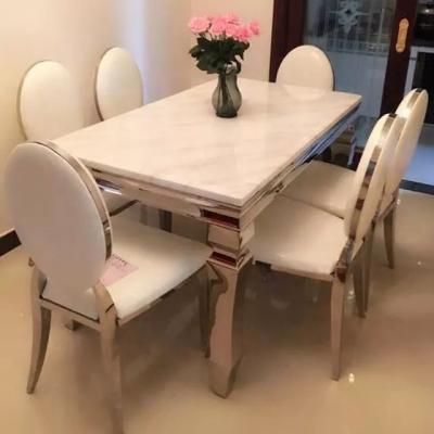 China Simplicity Family Dining Table Set Multi Seat European Style Dining Set for sale