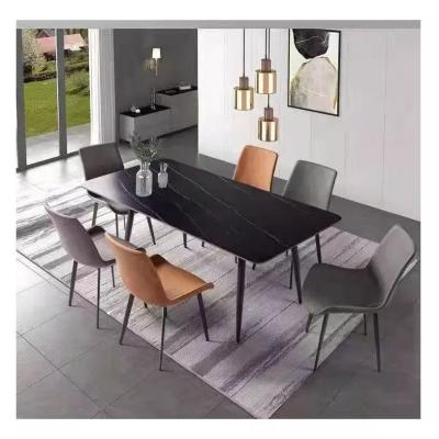 China Resistencia de desgaste determinada anticorrosiva del uso familiar de la mesa de comedor del metal de 6 Seater en venta