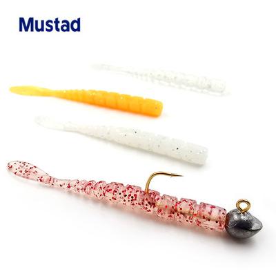 China Ocean Beach Fishing Mustad Bag/Box Mustad Soft Worm High Quality Soft Worm Lures Soft Worm Lure AJW-FLA 5 for sale