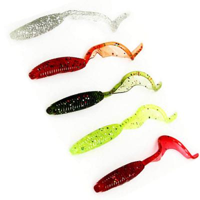 China Hard Metal Lead Bait S015 12cm High Quality Soft Lure 2.4g Worm Fishing Lures For Fishing Soft Fishing Lure for sale